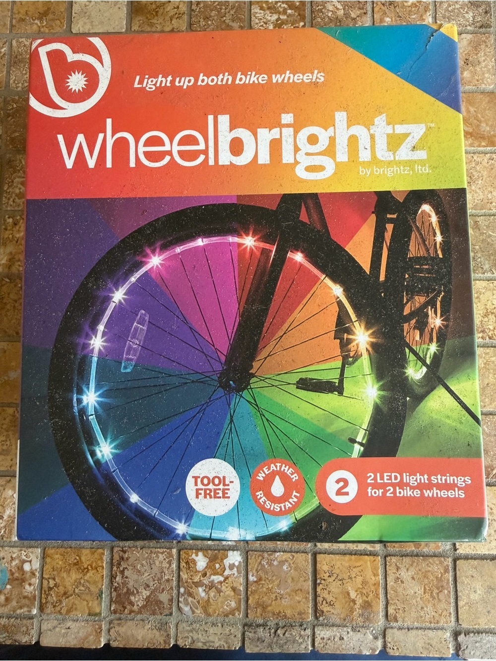 LED Wheel Light Strings for Kids Bike Wheels - Multicolor